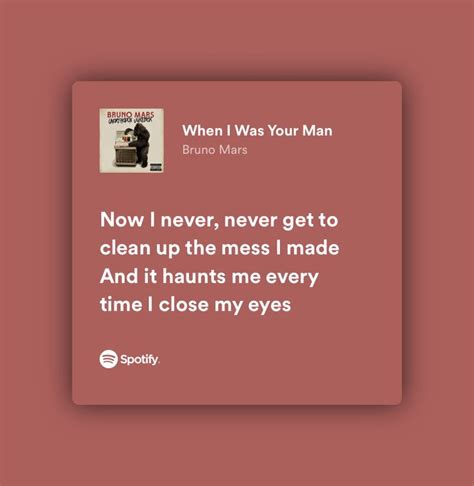 Bruno Mars when i was your man lyrics